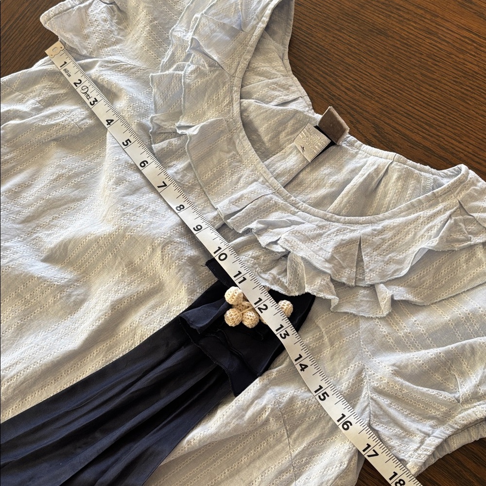 Vintage Anthropologie Lithe Blue Peter Rabbit blouse size 4 (Small) NWOT - Picture 5 of 9